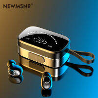 Newmsnr 2023นวัตกรรมการออกแบบกระจกหูฟังบลูทูธเสียงHi-Fi Bassหูฟังไร้สายจอแสดงผลกำลังไฟLEDหูฟังไมโครโฟนชุดหูฟังBluetooth5.0 Airpodsหูฟังตัดเสียงรบกวน