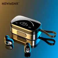 Newmsnr 2021 Innovative Mirror Design Bluetooth Earphone Hi-Fi Sound Bass Wireless Earphones LED Power Display Earbuds Built In Mic Headset Bluetooth5.0 Airpods Noise Cancelling Headphones Earpods For Samsung /Xiaomi/ Huawei /Oppo/Vivo etc