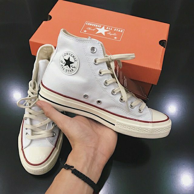 SALE SỐC + FULLBOX] Giày Converse 1970s Trắng Cổ Cao 