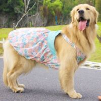 Summer Pet Clothes Big Large Dog Dress Skirt Schnauzer Corgi Shiba Inu Samoyed Husky Labrador Golden Retriever Dog Clothes 9XL Dresses