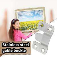 1pc/5pc/10pc Stainless Steel Gable Buckle Strong FLUSH Headboard Hidden Wall BRACKET Fixing MOUNTS Interlocking Hanging M4K2