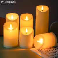 Flameless LED Candles Light Simulation Flickering Pillar Candles Tea Lights Home Wedding Birthday Party Decoration