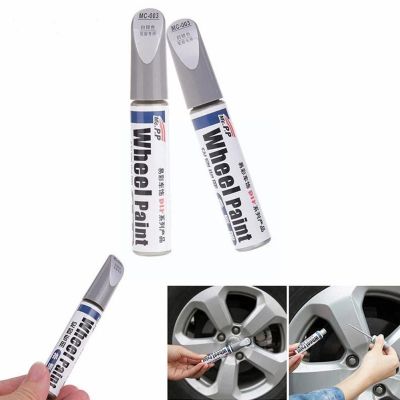 【LZ】▨℗◙  Aluminum Alloy Wheel Hub Renovation Paint Brush Wheel Hub Repair Automobile Pen Silver Wheel Scratch Spray Paint Hub