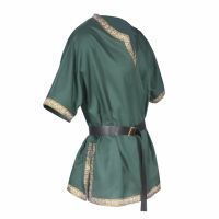 Adult Men Green Medieval Knight Warrior Viking Pirate Cosplay Costume Mans Top Shirt Tunic Clothing