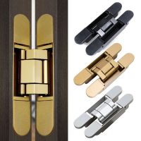 1pcs Stainless Steel Hiddens Hinge 304 Silent Close Invisible Mounting Concealed Cross Door Hinge Folding Door Window Furniture