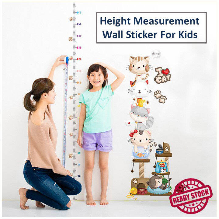 Height Measurement Wall Sticker For Kids Room Decoration Removable