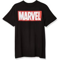 มีสินค้า เสื้อยืด พิมพ์ลายโลโก้ Marvel Comics แบบเรียบง่าย สไตล์คลาสสิก สําหรับผู้ชาย