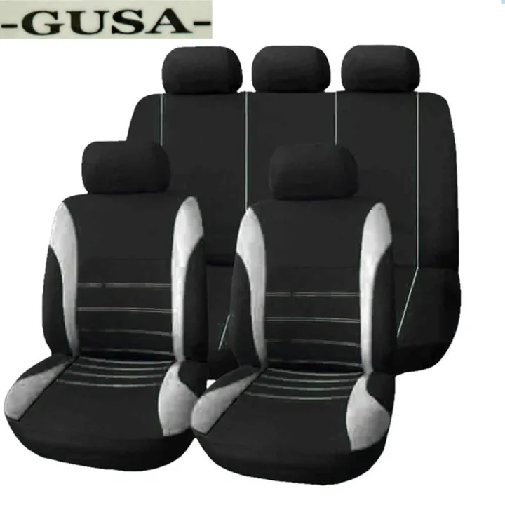 Canvas Seat Covers For Isuzu DMax DMAX, Waterproof Black Front Set