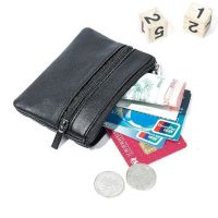 Coin Purse Men Small Bag Wallet Change Purses Zipper Money Bags Card Holder Case Children Mini Wallets Leather Key Holder 【BYUE】
