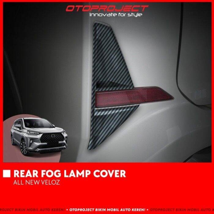 Rear Fog Lamp Foglamp Cover Garnish Bumper All New Veloz Avanza Lazada