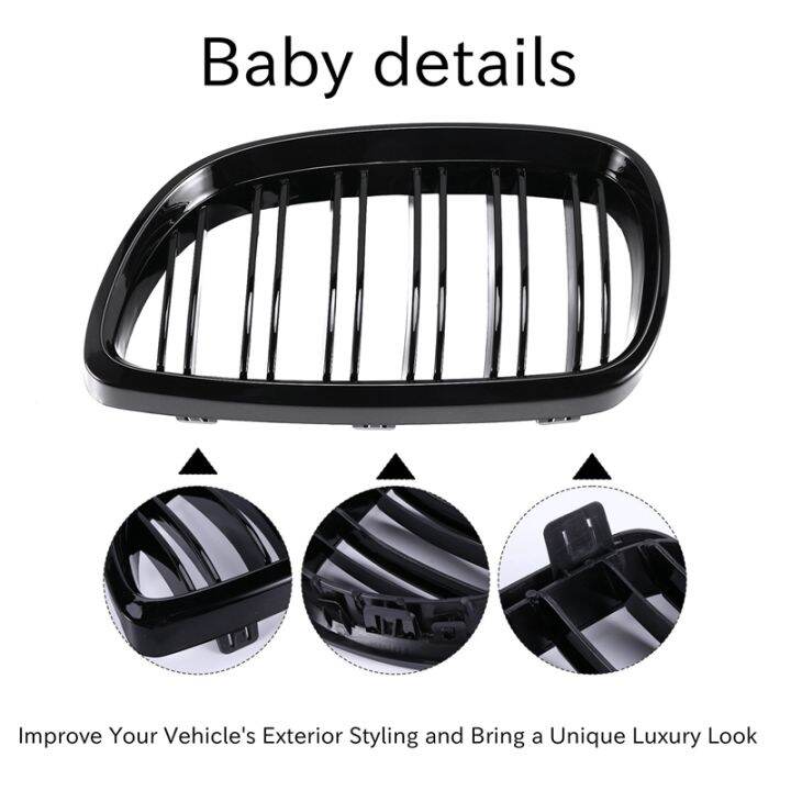 2pcs-front-bumper-kidney-twin-fins-sport-grill-grille-for-bmw-3-series-e92-e93-m3-two-doors-2006-2009-bright-black