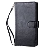 ▤✿ Crazy Horse Leather Multi Wallet Case For iPhone 13 12 11 14 Pro X Xr XS Max 14plus Cover Detached