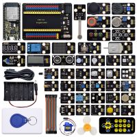 Keyestudio 42 in 1 ESP32 Sensor Module Kit DIY Electronic Kit สําหรับผู้ใหญ่สนับสนุน Arduino C และ MicroPythoon (65 โครงการ)