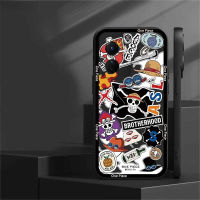 เคส Hp Y53 VIVO Y27 Y67 Y36 Y21T V27E Y02 Y16 Y35 Y22S Y33S V25 V25E Y15S Y15A Y21S Y20S Y33S Y20i Y12S Y12A Y11 Y12 Y91C Y15 Y17ลายการ์ตูนโจรสลัดองค์ประกอบโลโก้ที่มีรูปร่างที่ประกบนุ่มเคสโทรศัพท์ Caiweiqi