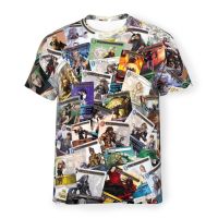 Collage Unique โพลีเอสเตอร์ TShirt Final Fantasy คุณภาพสูง Hip Hop Thin T เสื้อ Stuff