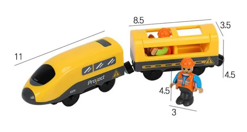 Crianças trem elétrico brinquedos conjunto, Diecast Slot Toy, Apto para  trilha de trem de madeira padrão, Ferroviária