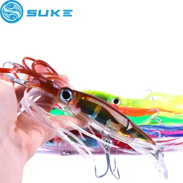 6 Pieces Squid Jig Hooks Saltwater Durable Cuttlefish Sleeve Jig for  Fishing 