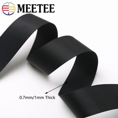 ：“{—— 5Meter 20-50Mm 0.7/1Mm Black Strap Nylon Weing Knapsack Strapping Safety Belt DIY Pet Rope Sewing Clothes Bag Belt Accessories