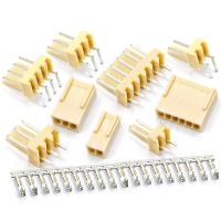 10 Sets KF2510 Right Angle or Straight Wafer Header Housing Crimp Terminal 2.54mm Pitch 2/3/4/5/6 Pin Connector Kits