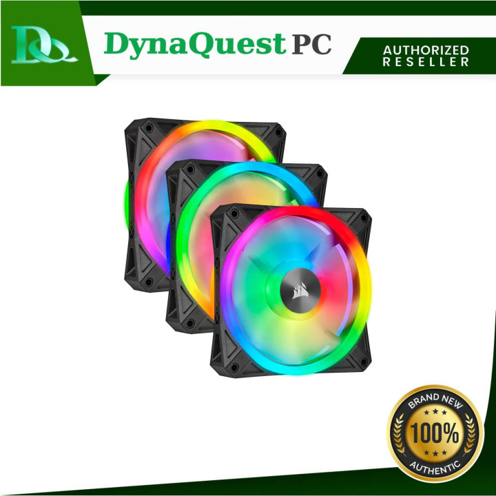 Corsair iCUE QL120 RGB 120mm PWM Triple Fan with Lighting Node