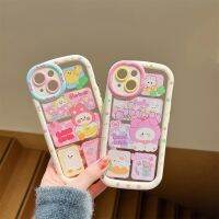 เคสเคสใส่โทรศัพท์ตัวการ์ตูนน่ารักสำหรับ iPhone 15 14 Pro Max 13 12 Pro Max 11กันกระแทกพร้อมเลนส์คลุมทั้งหมดป้องกันกล้อง