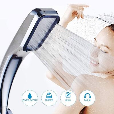 300 Holes High Pressure Shower Head Water Saving Filter Spray Nozzle Rainfall Chrome Showerhead Bathroom Watering Can  by Hs2023