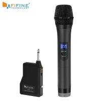 FIFINE UHF Wireless Handheld Dynamic Microphone&amp; Receiver for Outdoor party Wedding Bar Live Show School conference Karaoke K025