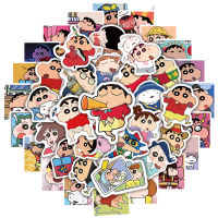 50pcs Stickers Cartoon Crayon Shin-chan Pattern PVC Waterproof Sticker for Laptop Cellphone Water Cup Helmet Bicycle Motorcycle Guitar Skateboard Decoration Kids Gifts