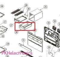 กล่องรับน้ำแข็ง ตู้เย็น 2 ประตู HITACHI-PTR-Z400V*024