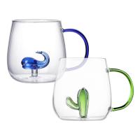 Glass Water Cup Clear Drinking Glasses Cup For Coffee Glasses Mug For Home School Offices Unique Gifts For Family Friends benefit