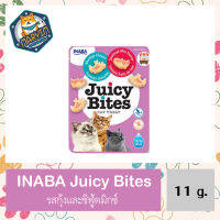 INABA Juicy Bites Mini Cat Snack รสกุ้ง อินาบะ ขนมแมวจุ้ยซี่ ไบท์ ซองมินิ ขนาด 11.3g