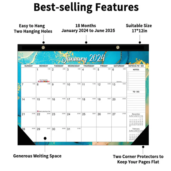 2024-2025-wall-calendar-18-months-calendars-18-months-english-calendar-2024-2025-wall-calendar-desktop-calendar-18-months-calendars-english-calendar-sturdy-paper-calendar-home-hanging-calendar-dating-