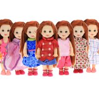 Random Pick 5 set Daily Mini Doll Dress Cute Outfits Gown Clothes for Barbie Sister Kelly Doll House Girl Baby Accessories Toys