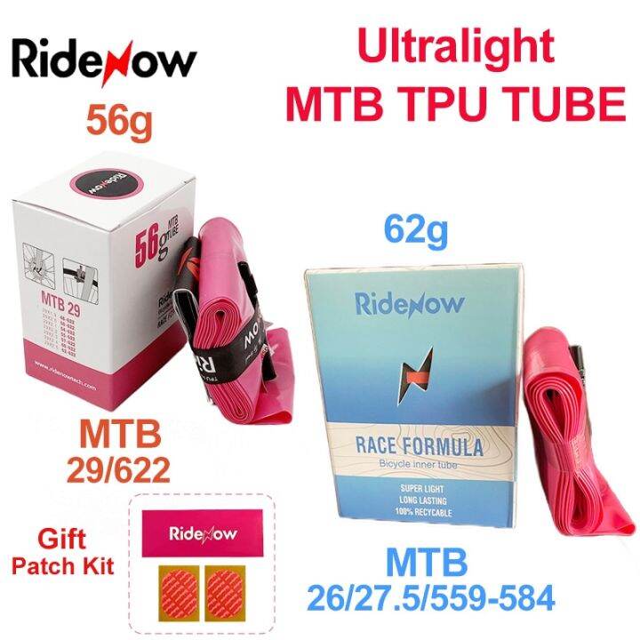 Ridenow Ultralight Bike Inner Tube 26 Inch 27.5 Inch 29 Inch MTB