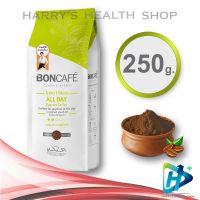 Boncafe Classic Blends : All day [Ground] Mild Roasted Coffee เมล็ดกาแฟคั่ว บอนกาแฟ ออลเดย์ คั่วอ่อน แบบบด 250g LIGHT GREEN