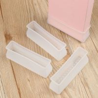 hotx【DT】 4pcs Silicone Anti slip Leg Caps Floor Protector Thick Rectangular Feet Cover Wood Sofa Table Bed Mute