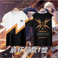 ใหม่เสื้อยืดอะนิเมะ Honkai Impact 3 Kiana Kaslana แบบหลวมของผู้ชายแฟชั่นญี่ปุ่นสำหรับผู้หญิงแขนสั้นพิมพ์ลาย3มิติแบบลำลองสำหรับทุกเพศ