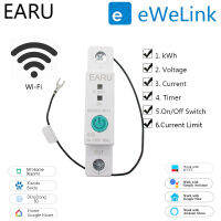 【☊HOT☊】 rstuth 1P Din Rail Wifi สมาร์ทเครื่องวัดพลังงานใช้พลังงานมิเตอร์ Kwh เวลาเบรกเกอร์โวลต์มิเตอร์รีเลย์สวิตช์จับเวลาสำหรับสมาร์ทโฮม