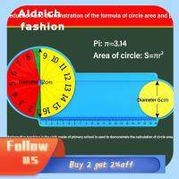 ALDRICH แฟชั่น Ic การเรียนการสอนแสดงให้เห็นถึงรูปแบบคณิตศาสตร์ที่ของเล่นเพื่อการศึกษาพื้นที่วงกลม/เส้นรอบวง/Pi ดิสก์สิบหกส่วนเท่าๆกันสูตรการคำนวณคณิตศาสตร์โรงเรียนการได้มา