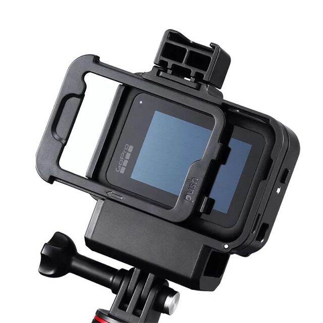 best-seller-เคส-gopro-11-10-9-8-ulanzi-เคสติดไมค์โครโฟน-vlog-case-plastic-frame-extend-cold-shoe-for-microphone-battery-mic-adapter