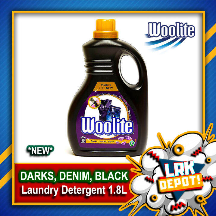 Woolite Darks, Denim, Black Laundry Detergent 1.8L (with AntiFade and AntiStain Formula