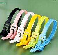 50PCS Reusable Cable Ties Plastic Nylon Zipper Cable Ties Binding Straps Self-locking Wire Organiser