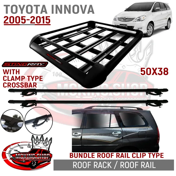 Toyota Innova 2005-2015 STINGRAY Aluminum Roof Rack / Roofrack Top Load ...