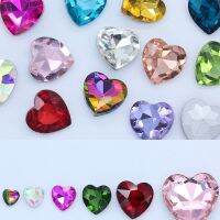 hotx【DT】 All Colors 8-27MM  Hearts Hand Pointback Rhinestones Glass Rhinestone Garment Decoration Beads