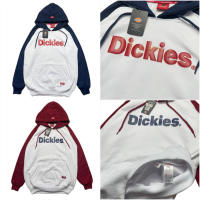 Dickies เสื้อแจ็กเก็ต มีฮู้ด สีขาว กรมท่า และสีแดงเข้ม สไตล์อิตาลี