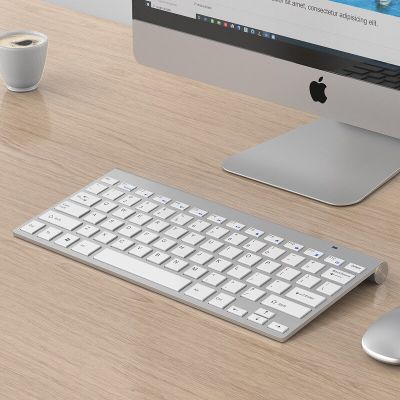 Ultra-thin 2.4G Mini Wireless Keyboard and Mouse for iMac Scissor Feet Chocolate Mute Windows Linux