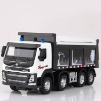 1:50 VOLVO Engineering Car Model Simulation Childrens Sound and Light Alloy Car Model Truck Boy Toy