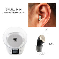 【100% Original】Wireless เครื่องช่วยฟัง Mini CIC ที่มองไม่เห็น Heaing Aid เครื่องขยายเสียงการได้ยินจากหูแบบพกพา