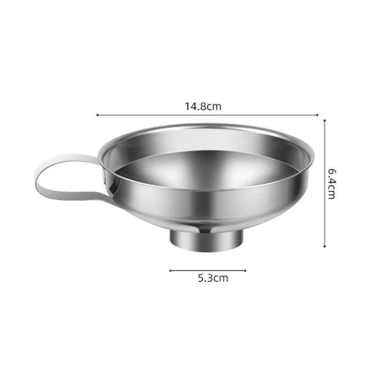 coordinate-เงินสีเงิน-กรวยเปิดขนาดใหญ่-พร้อมที่จับป้องกัน-เหล็กไร้สนิม-กรวยขวดน้ำมันถั่ว-ของใหม่-แยมของเหลว-กรวยช่วยติดขัด-เครื่องใช้ในครัว