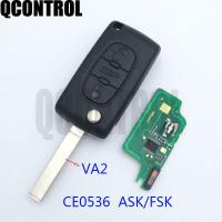 【☑Fast Delivery☑】 qiukekang81481 Qcontrol Kunci Remote Mobil ทำงานสำหรับ Citroen C2 C3 C4 C5เบอลินโกปิกัซโซ่รถนาฬิกาปลุกแบบควบคุม Ce0536ถาม/Fsk 3ปุ่ม Va2